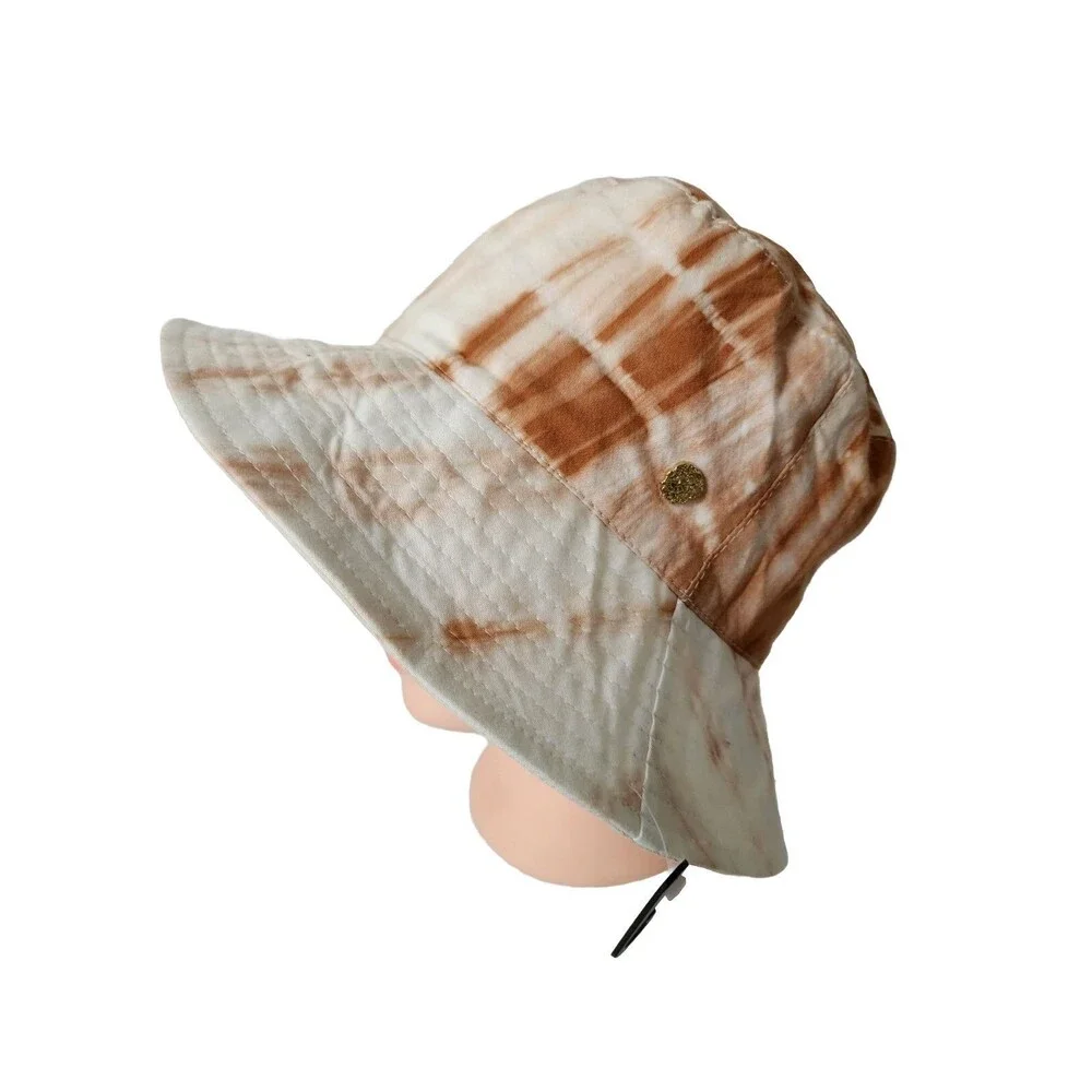 NWT $38 VINCE CAMUTO Tyedye Brown Taupe BUCKET HAT